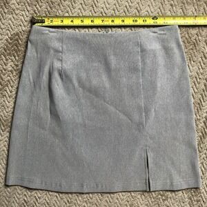 Cleveland Street Gray Woman's Short Pencil Skirt Side Slit Size 9